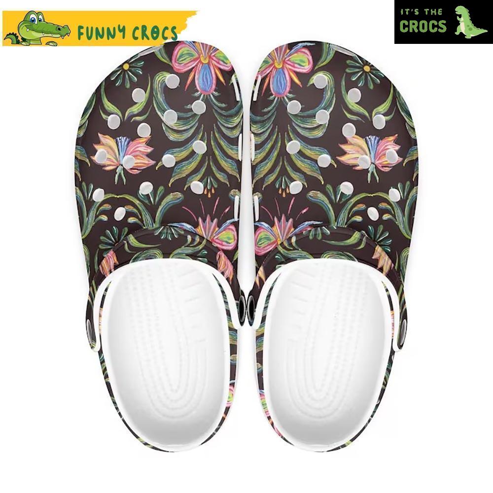 Vintage Flower Crocs Shoes