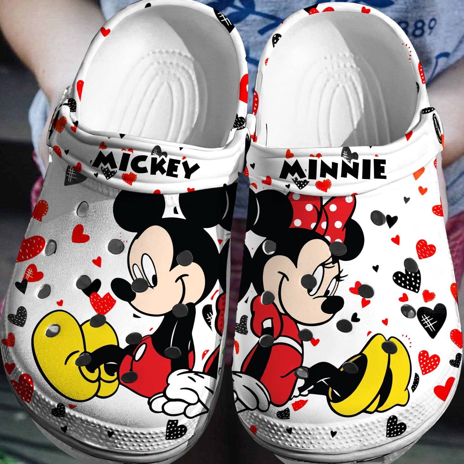 Whimsical Wonderland: Mickey Minnie Crocs 3D Clogs