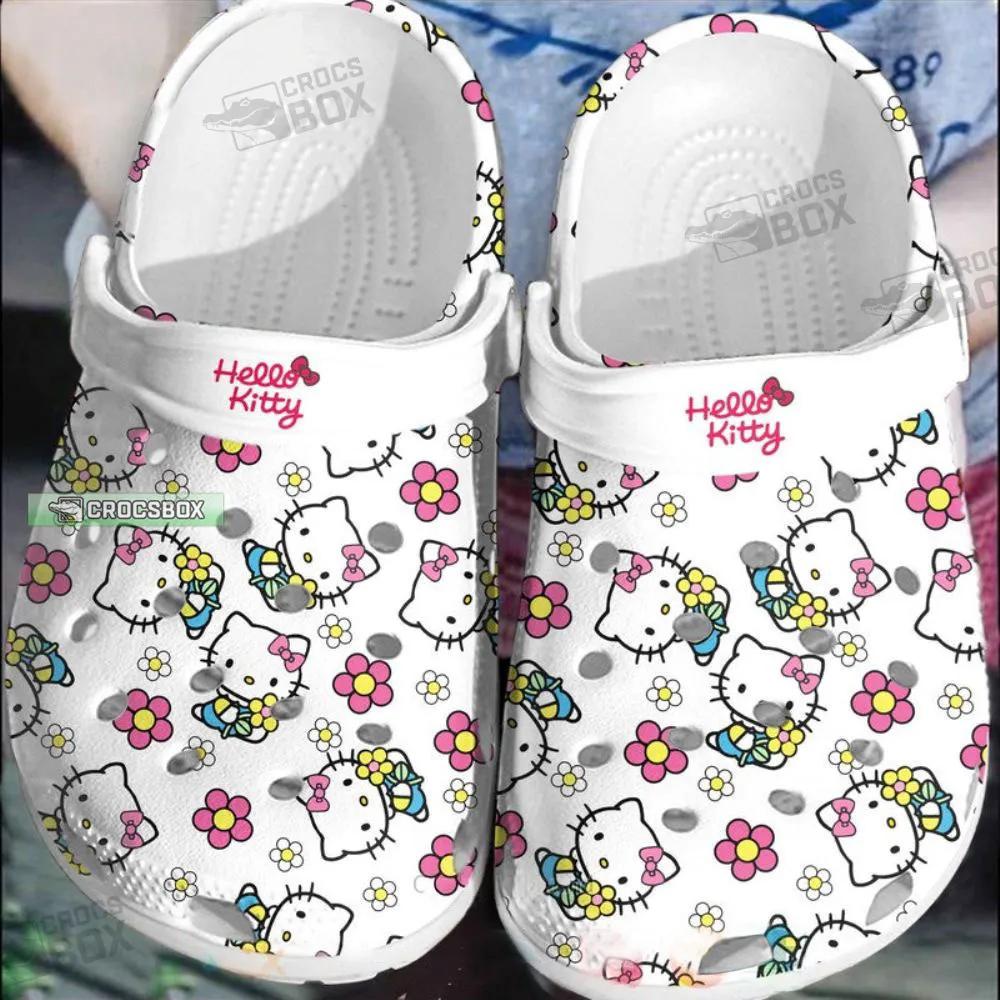 White Crocs Hello Kitty Kids Hello Kitty Birthday Gift