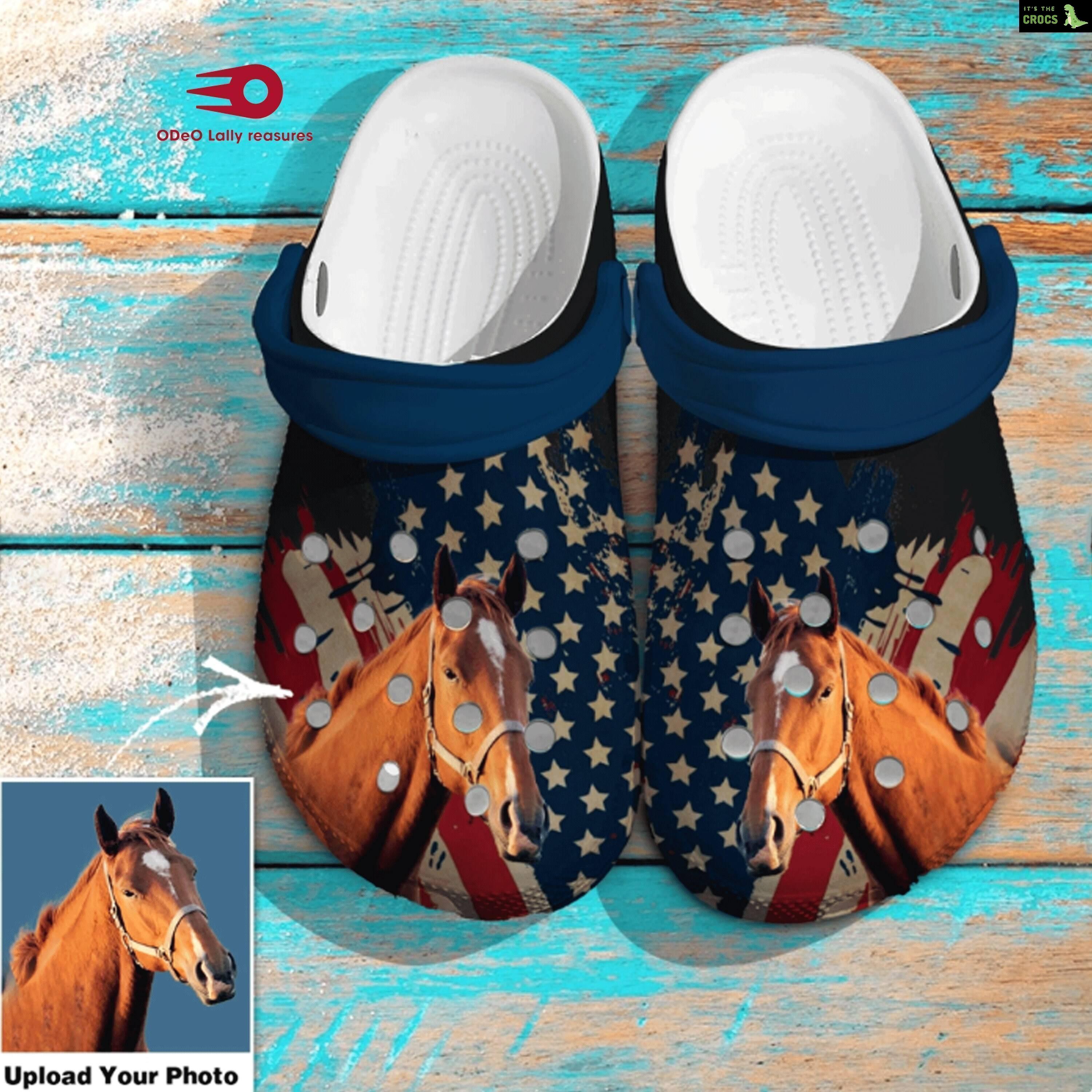 Your Horse Photo Clogs Fall Season Equestrian Footwear Choice