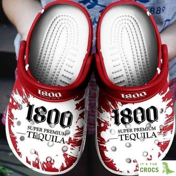 1800 Super Tequila For Mens And Womens Classic Water Rubber Crocs Clog Shoes Comfy Footwear, Funny Sport Crocs