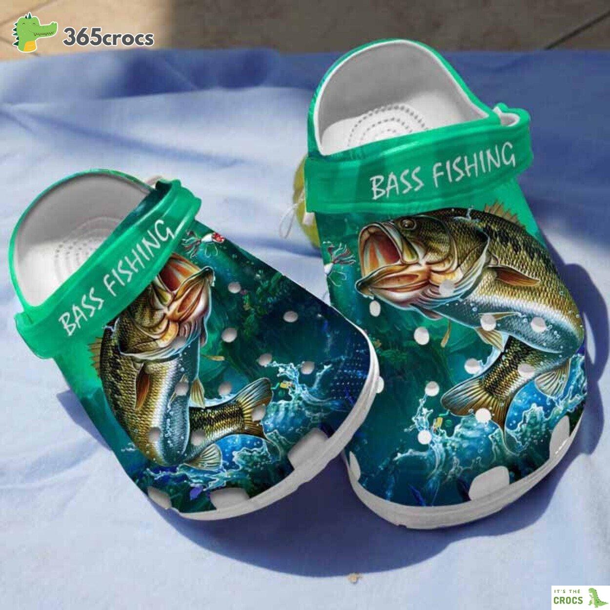 Amazing Bass Fishing Clogs Shoes Gifts For Fathers Day