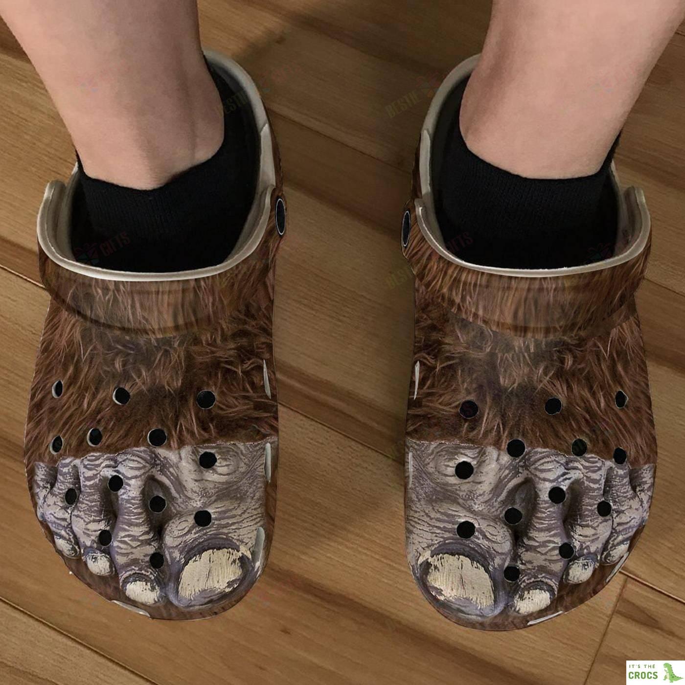 Bigfoot Feets Classic Clogs Shoes, Funny Animal Cartoon Crocs, Gift Birthday