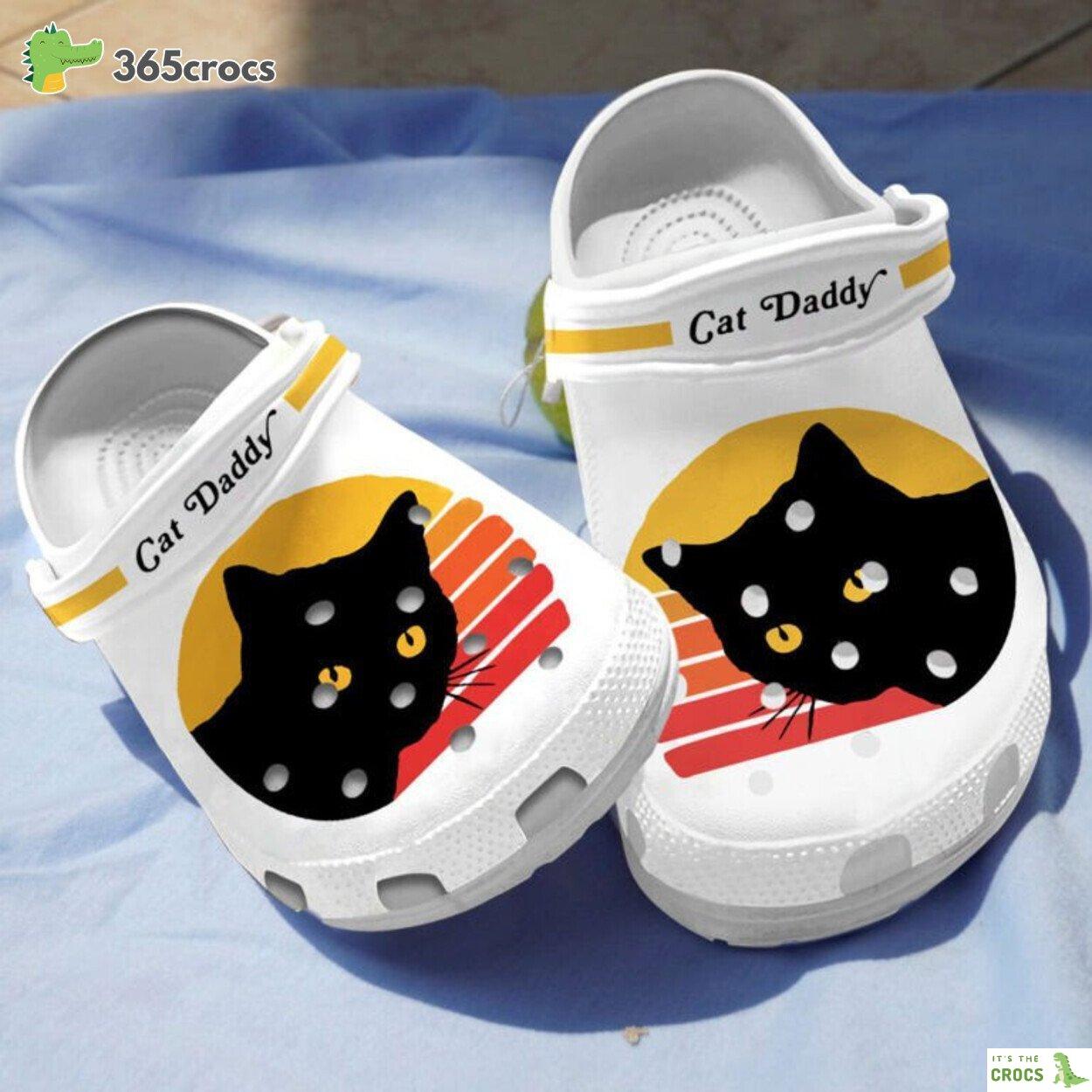 Black Cat Daddy Shoes clogs Birthday Holiday Gifts