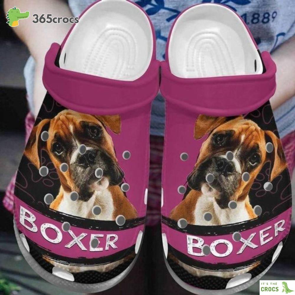 Boxer Croc Boxer Dog Lovers Family Cute Dog Valentinesfor Fiance Crocs Clog Shoes