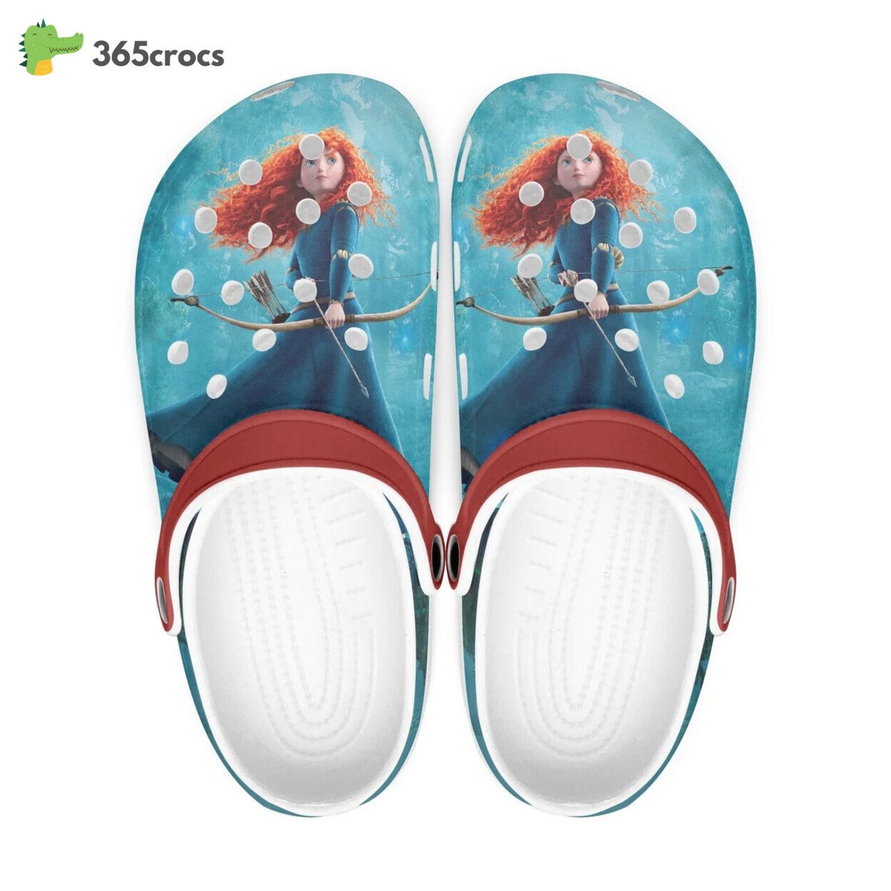 Brave Cartoon Depiction Custom Name Crocs Clogs Shoes Heroic Comfort