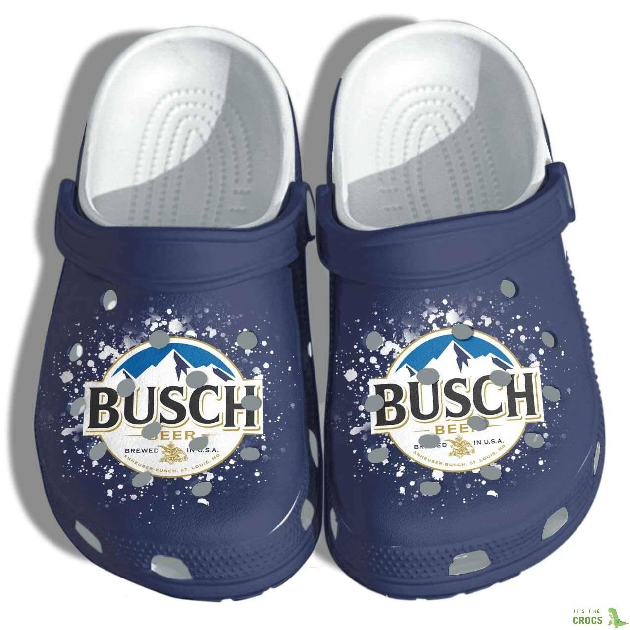 Busch Light Beer Pattern Crocs Crocband Clog Fashion Style For Women Men, Adults Kids Crocs