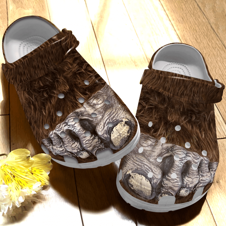 Camping Bigfoot Feet 3D Crocs Shoes clogs Birthday Gifts For Men Father Day – Grandma Funny Bigfoot Crocs Shoes Camping Hunting