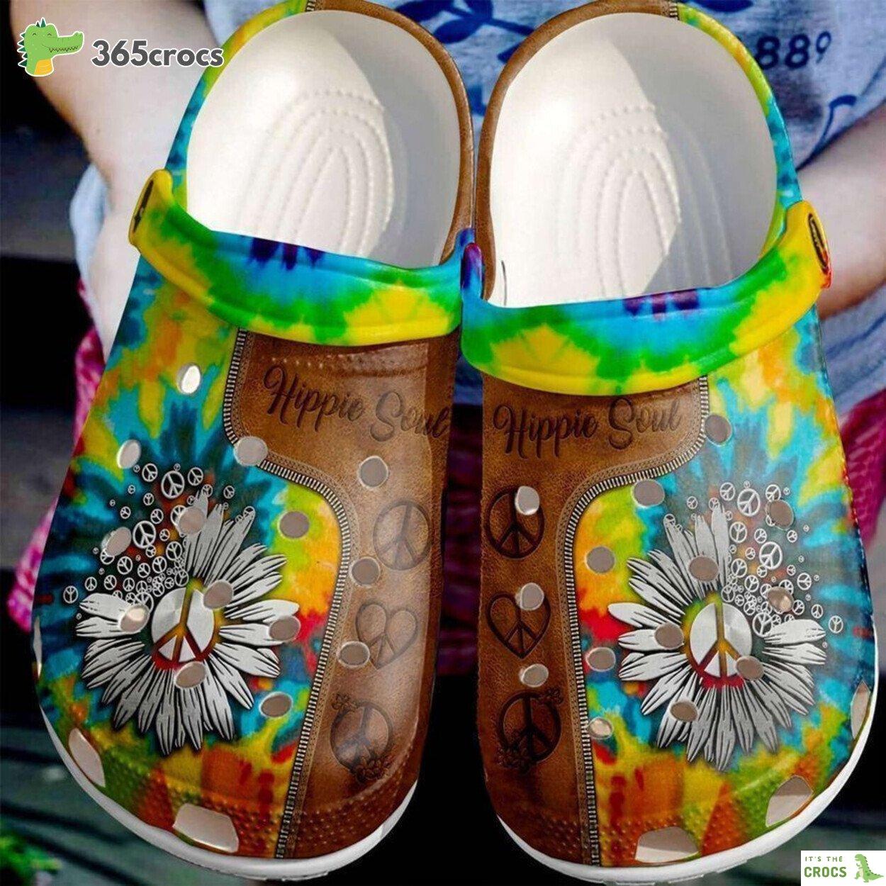 Celebrate Fatherhood Hippie Inspired Happy Fathers Day Classic Clog Footwear
