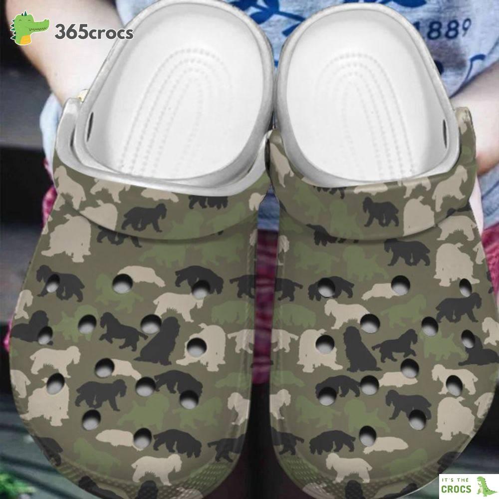 Cocker Spaniel Camo Pattern Dog Shade For Dog Mom Dog Dad Crocs Clog Shoes