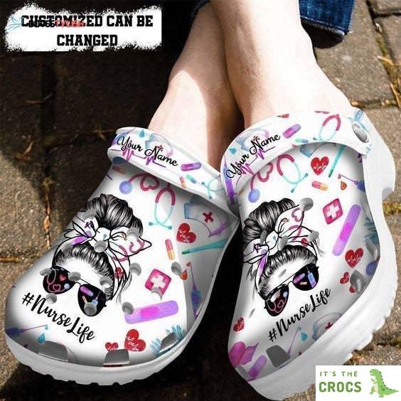 Cool Nurse Life Shoes Birthday Gift Wife Daughter- Nurse Mom Shoes Croc Clogs Customize, Clog For Men Women