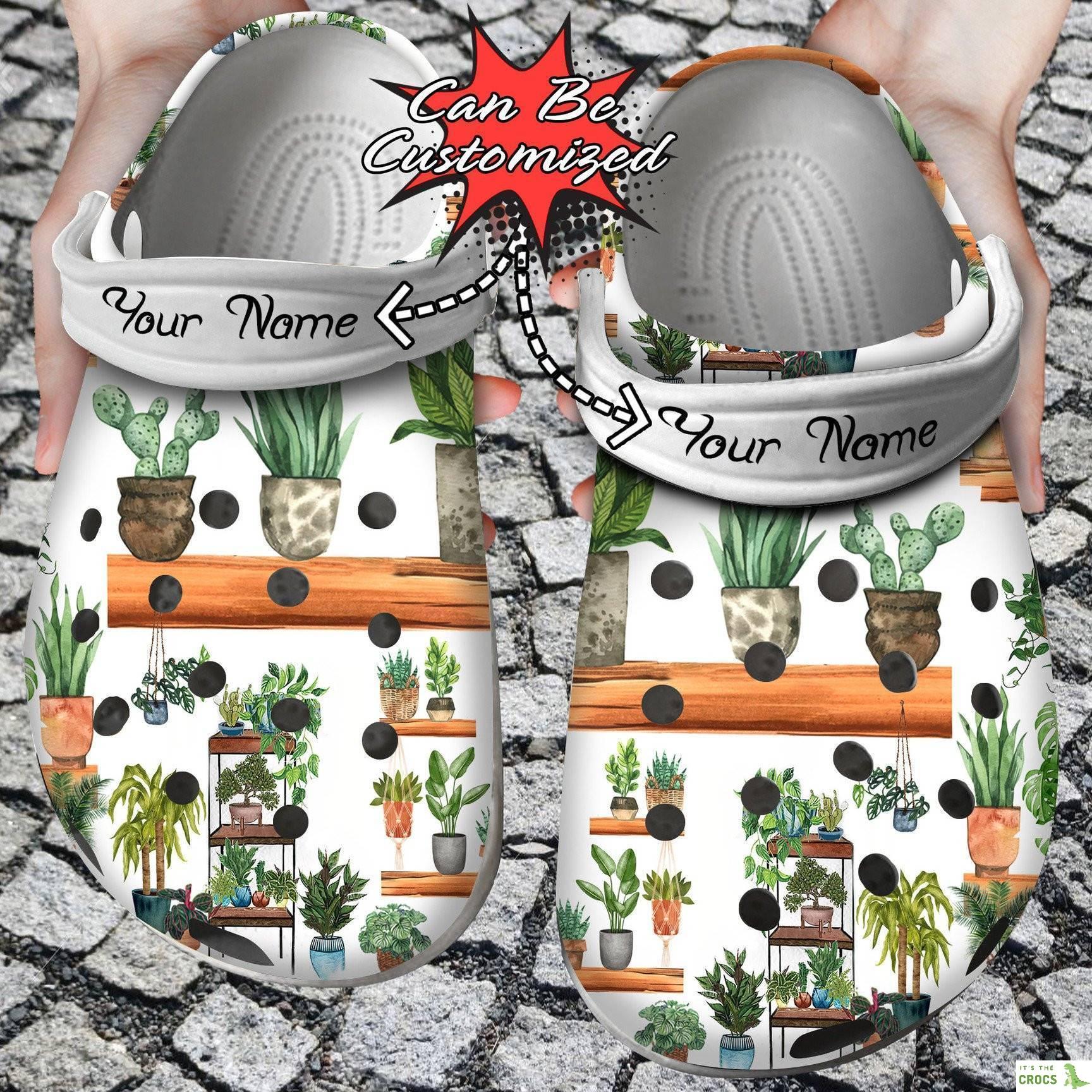 Crazy Plant Lady Mom Unisex Birthday Gifts clog Crocs Shoes Gardeners