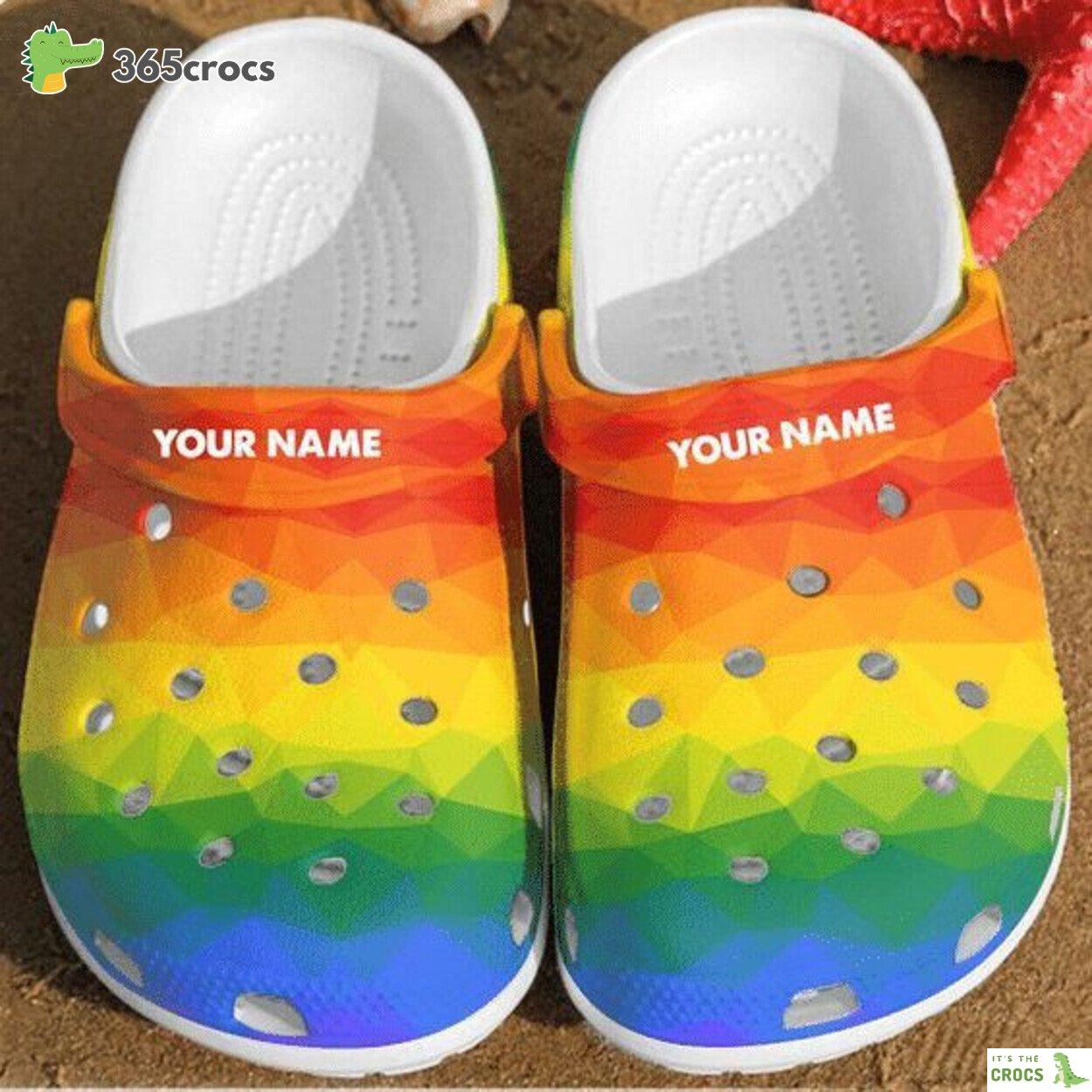 Custom Name LGBT Edition Rubber Clog Comfortable Footwear Unique Style