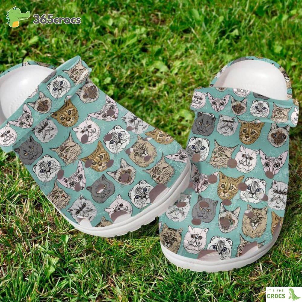 Cute Catsclassic Clogskitten Cat Mom Valentines Day Gift Crocs Clog Shoes