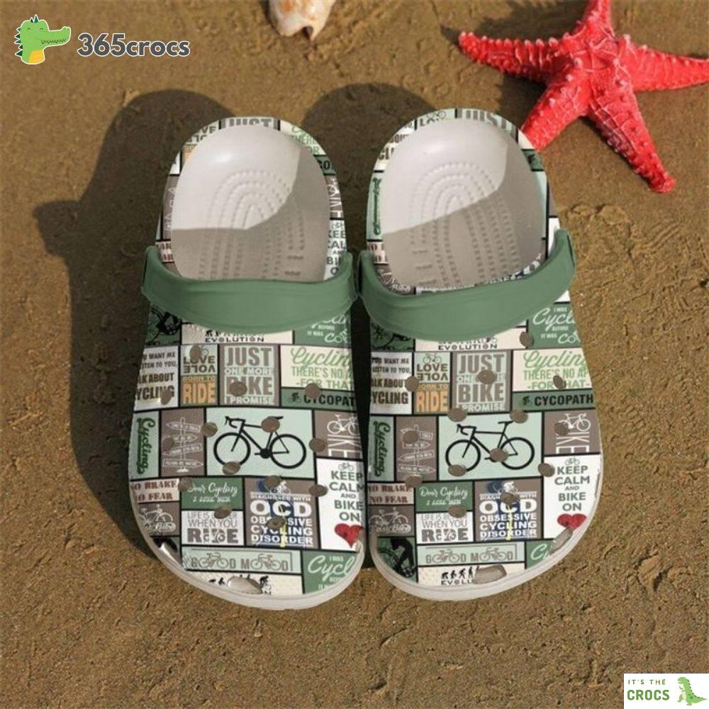 Cycling Justband Clog Comfortable For Mens Womens Valentines Day Gift Crocs Clog Shoes