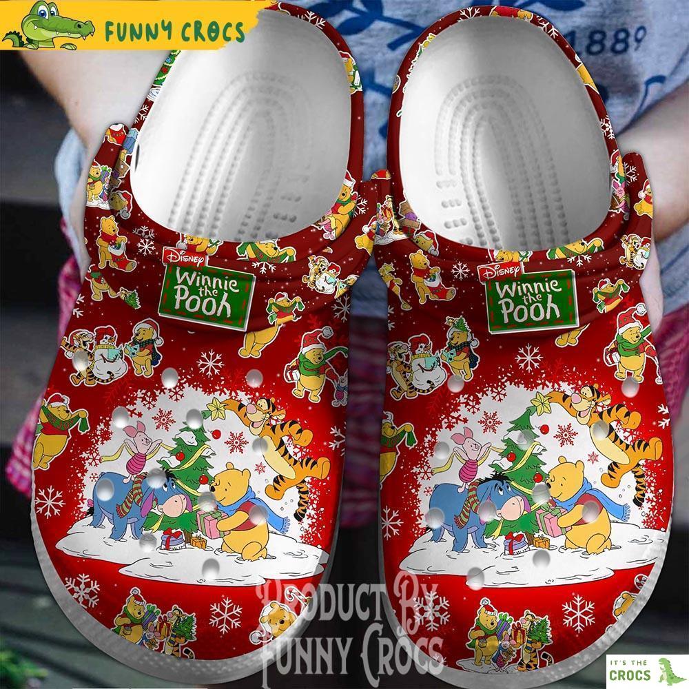 Disney Winnie The Pooh Christmas Crocs Shoes