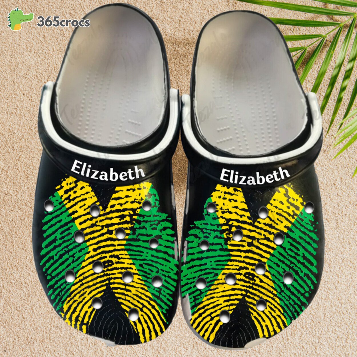 Dive into Culture Custom Name Jamaica DNA Inspired Comfort Clog Shoes