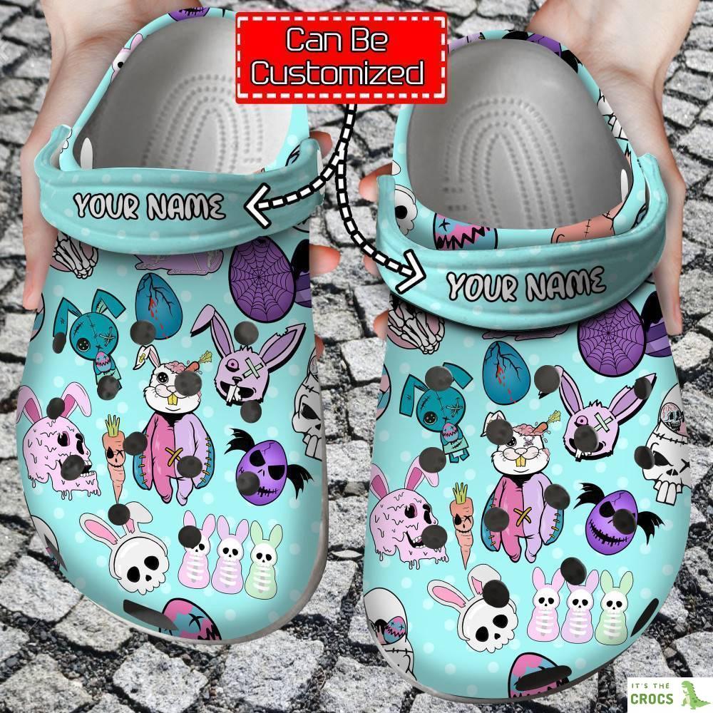 Easter – Personalized Creepy Cute Spooky Easter Clog Crocs Shoes For Men And Women