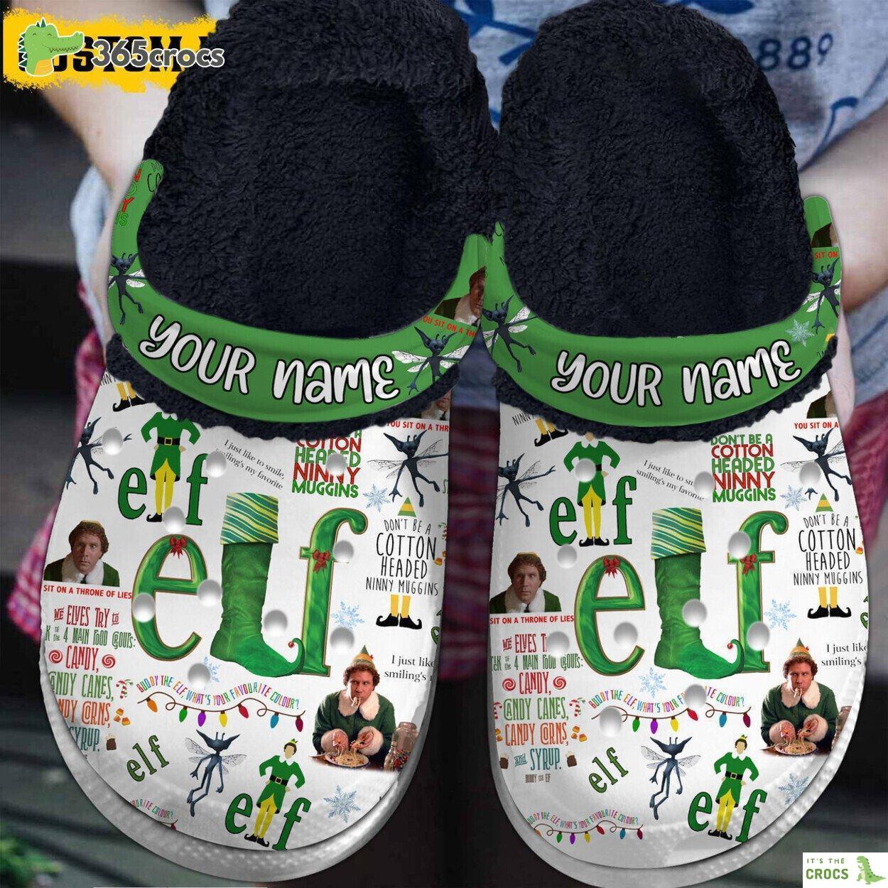 Elf Film Fans Must Have Comfortable Lined Crocs Edition