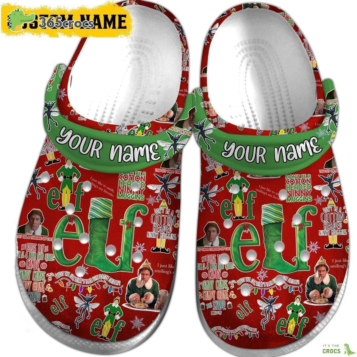 Elf Movie Lovers Comfortable Clogs Shoes Christmas Spirit Design