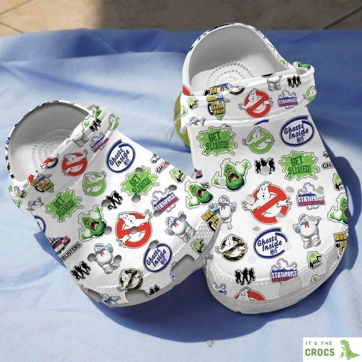 Fuzzy Ghostbuster Slippers, Cartoon Shoes Clogs Birthday Gifts, Gift Birthday
