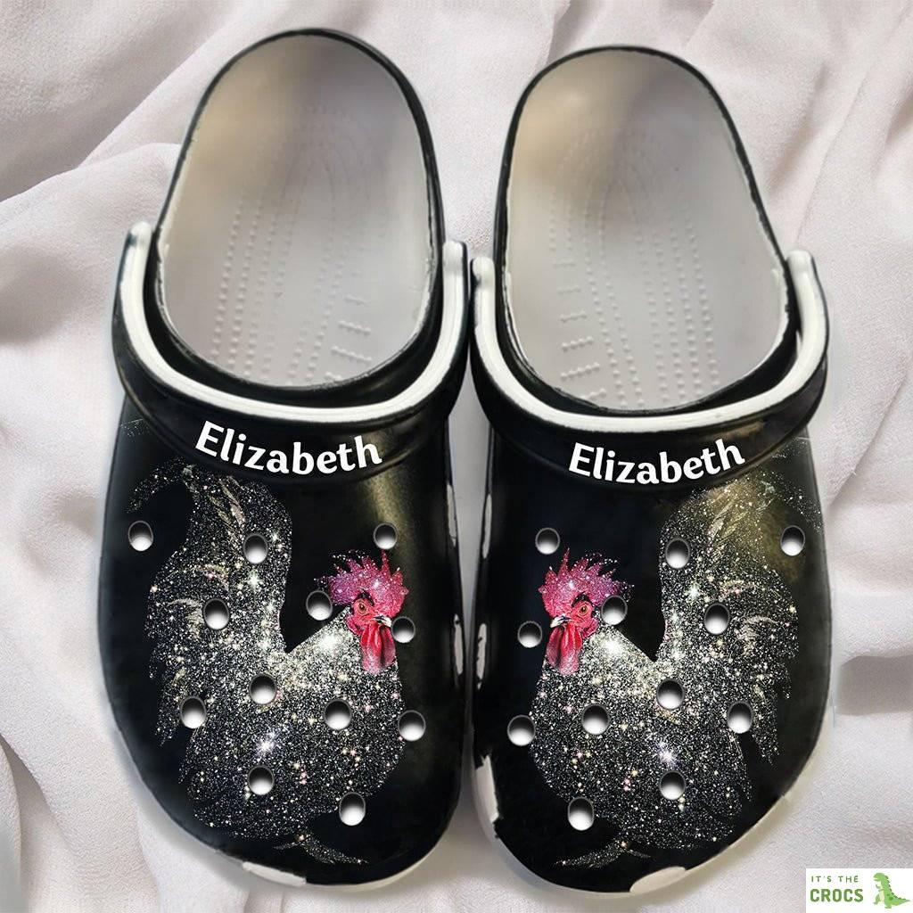 Galaxy Chicken Personalized Shoes Crocs Clogs Gifts For Birthday Christmas