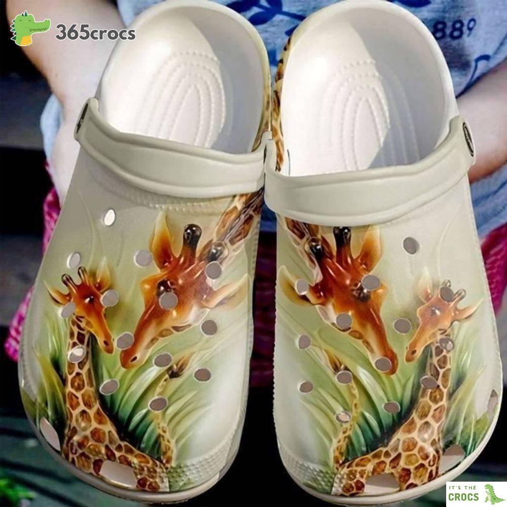 Giraffe Mother And Daughterclogvalentines Day Gift Crocs Clog Shoes