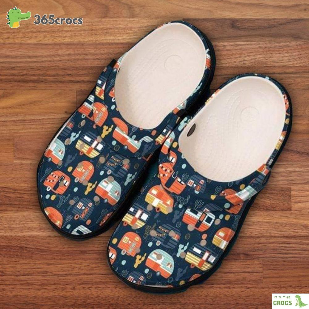Happy New Year Campinghappy Valentine’s Day Campings Camping Lovers Gift Crocs Clog Shoes
