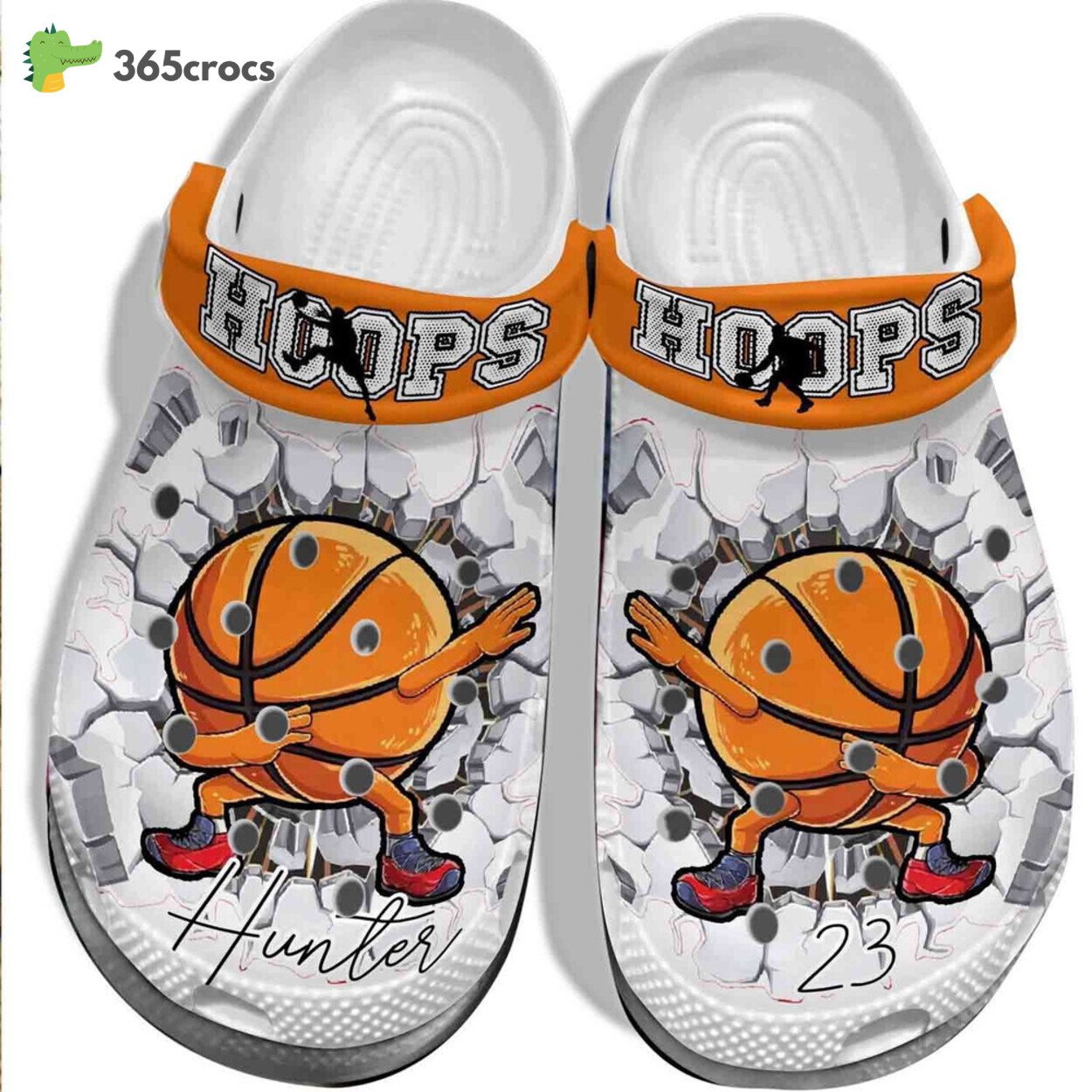 Hoops Basketball Ball Custom Name Gift For Lover Rubber clog Shoes Comfy Footwear