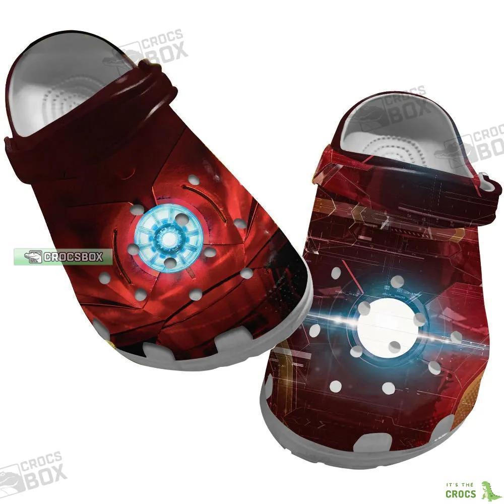 Iron Man Arc Reactor Crocs Shoes