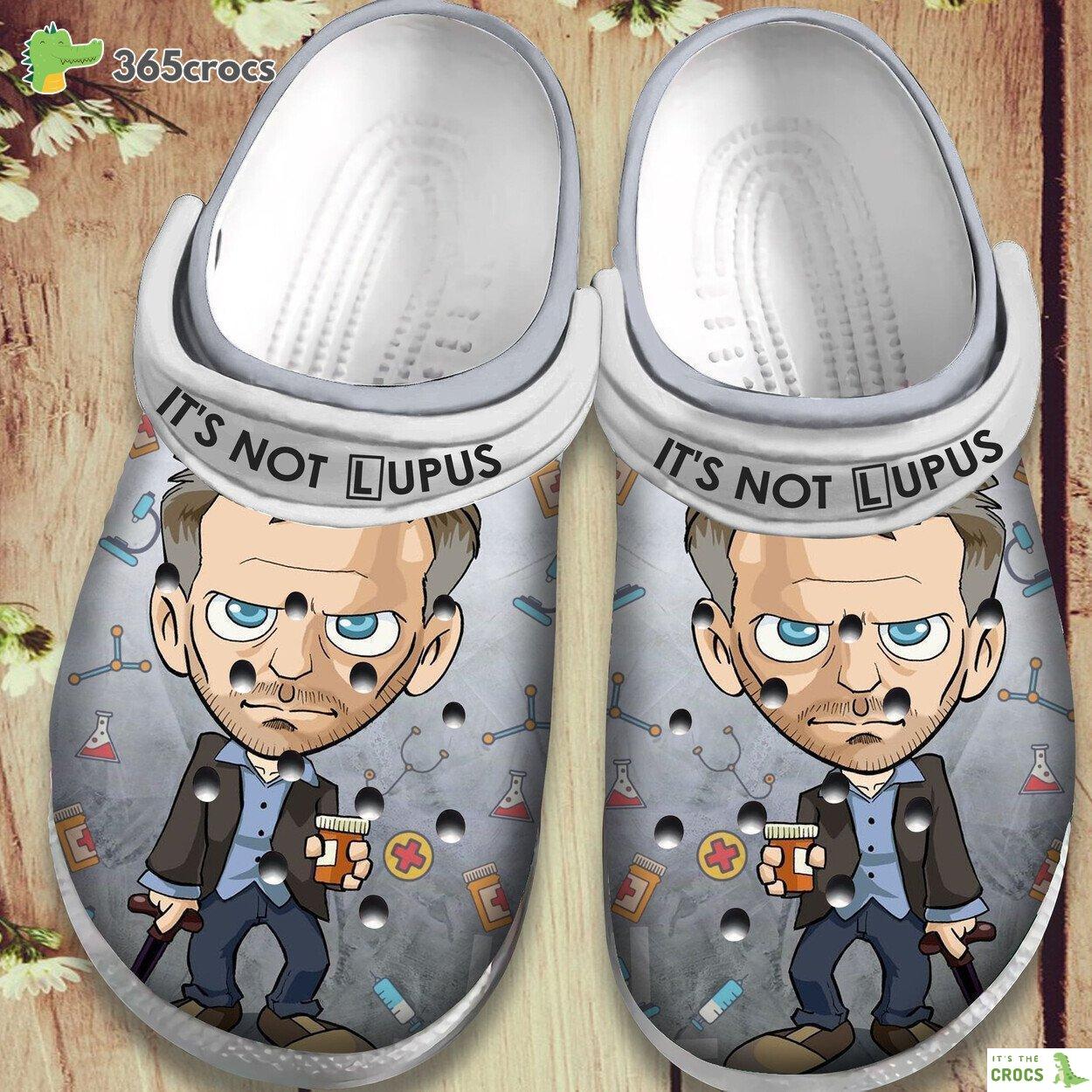 Its Not Lupus Shoes Nurse Chibi clogs Birthday Gift For Male