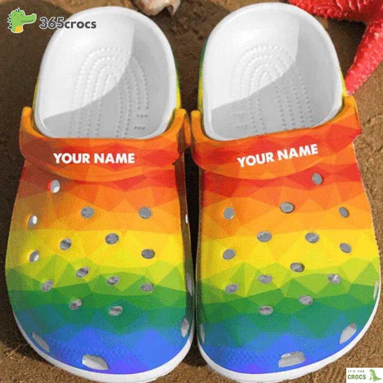 LGBT Pride Month Crocs Clogs Shoes Custom Name