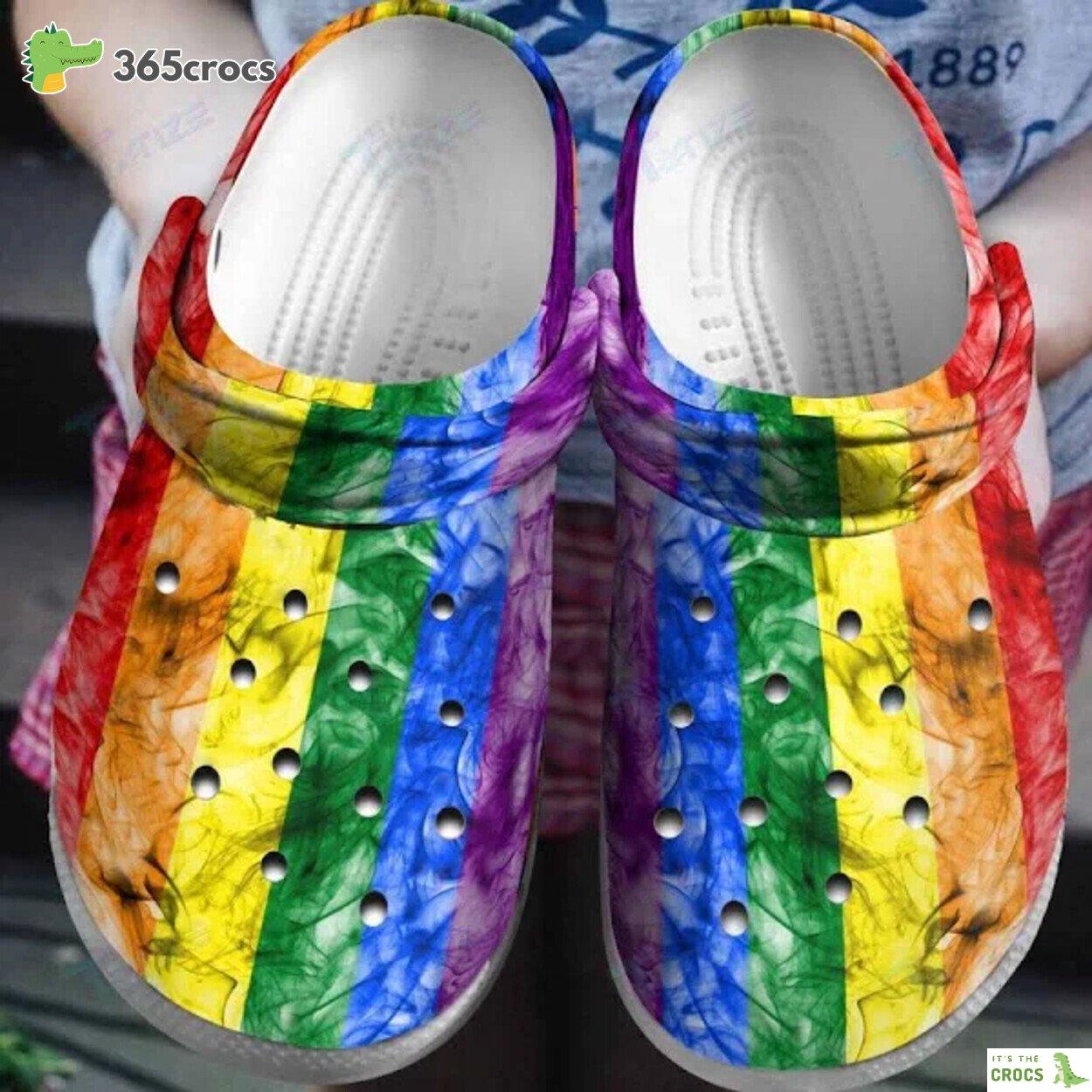 LGBT Pride Month Custom Name Comfort Clogs Celebrate Love Unity