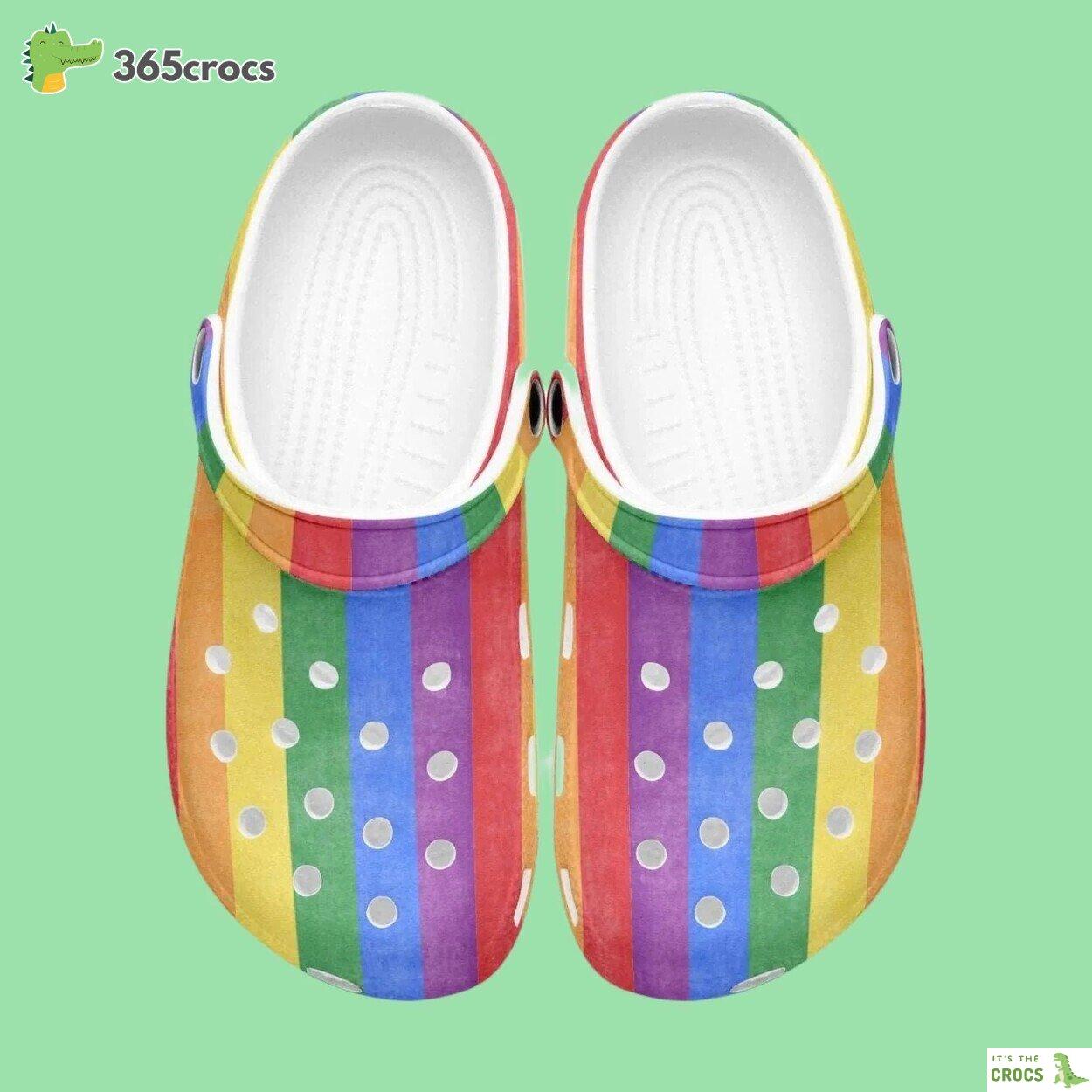 LGBT Pride Month Custom Name Comfort Footwear Classic Clog Design