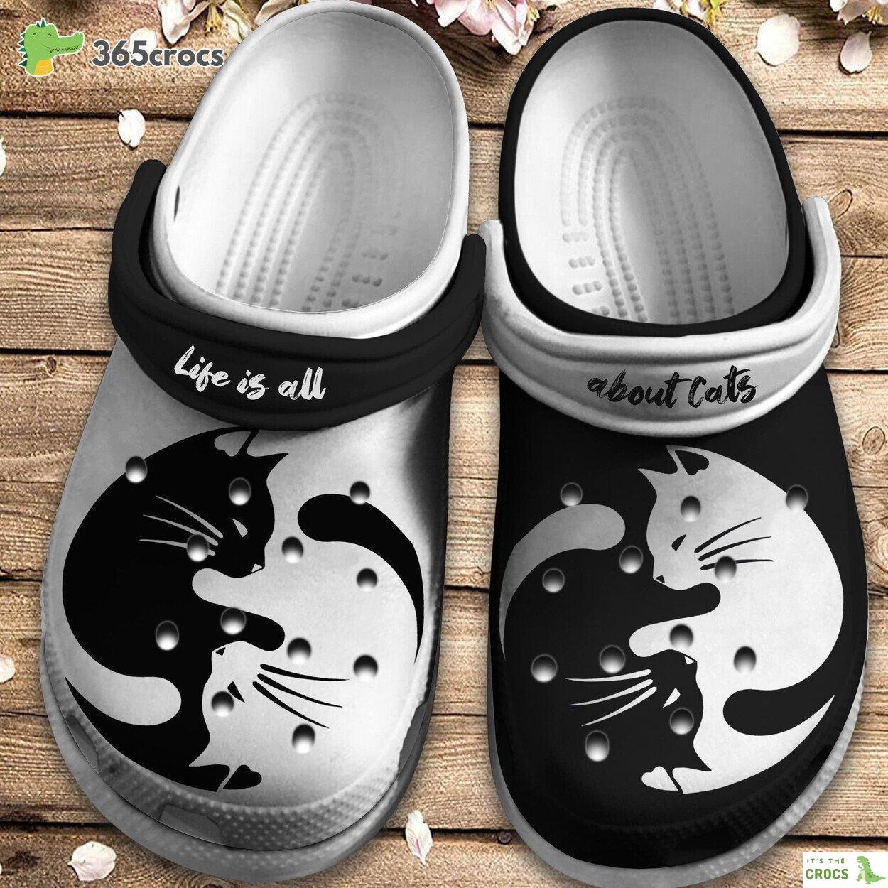 Life Is All About Cats Summer Shoes Clogs Gift For Birthday