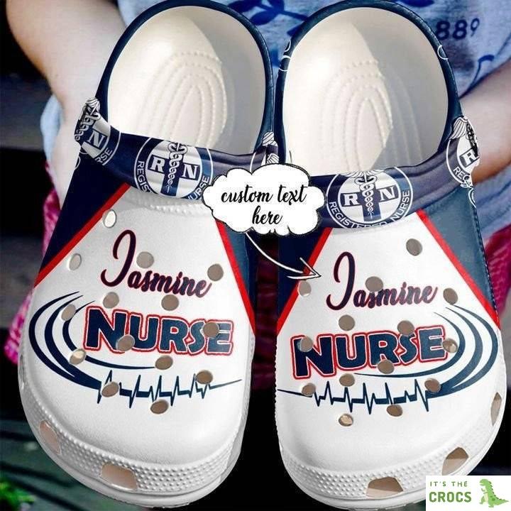 Love Nurse Rn Name Doctor Best Gift For Registered Ideas Symbol Crocs Crocs Clog Shoes Nurse Crocs