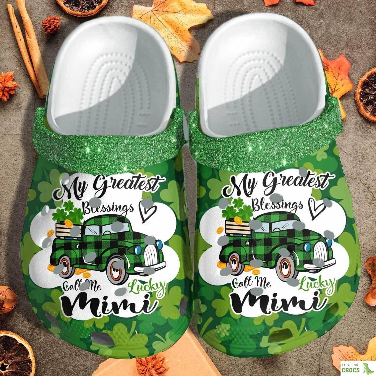 Lucky Mimi Blessings Patricks Day Crocs Shoes – Irish Crocs Shoes Merch 2022 clogs Gifts