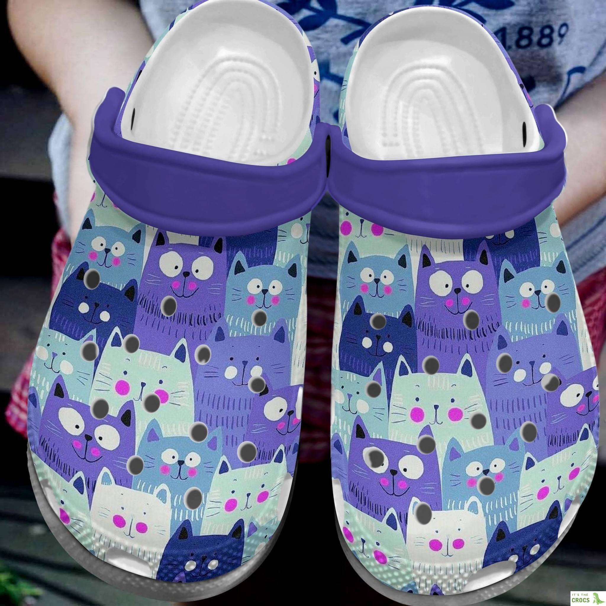 Mini Cats Crocs Shoes Crocbland Clog Birthday Gift For Kids Children