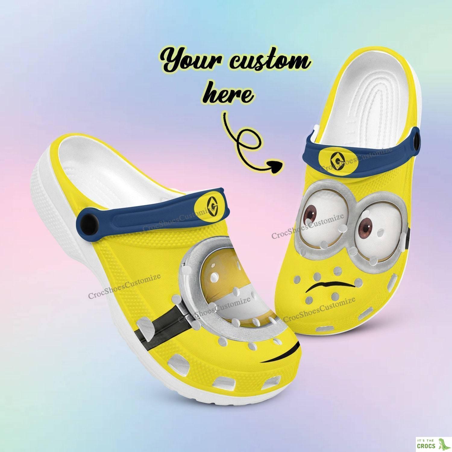 Minion Gru Fashion Crocs Shoes Kids Cartoon Birthday Gift