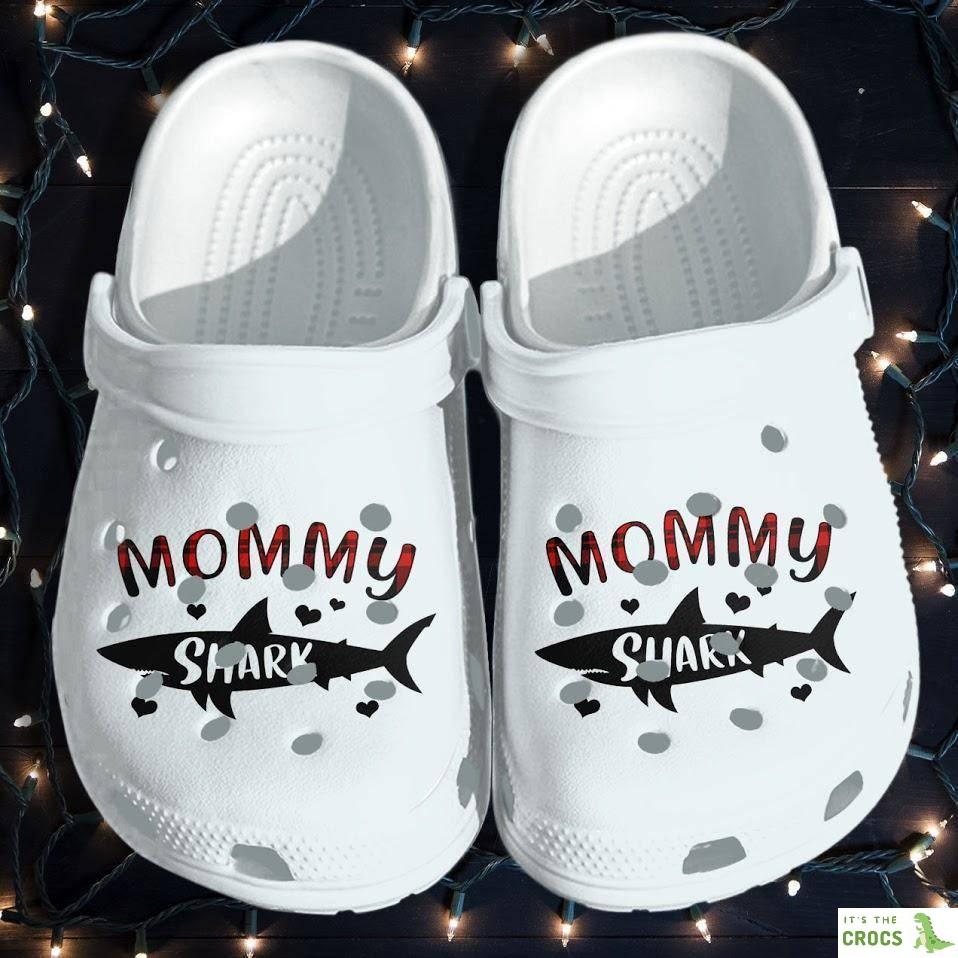 Mommy Shark Crocs Clog Shoes – Funny Shark Croc Gifts For Mom Mothers Day 2021