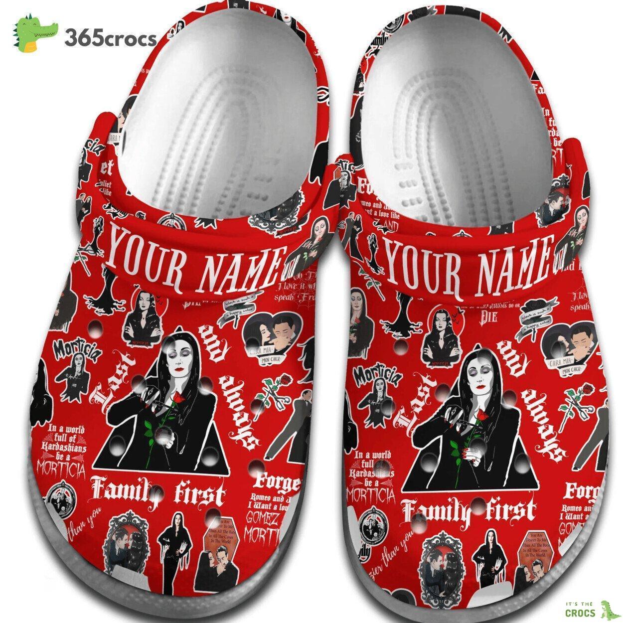 Mother Day morticia addams Crocs Clogs Shoes Comfortable