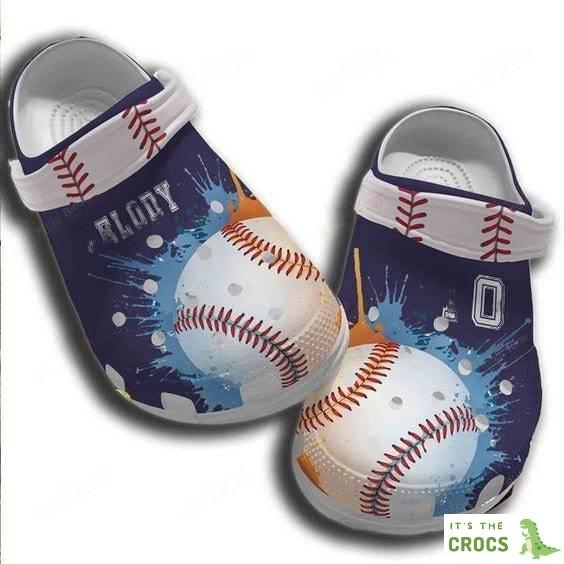 Painting Baseball Crocs Classic Clogs Shoes, Clogs Shoes Gift For Men Women