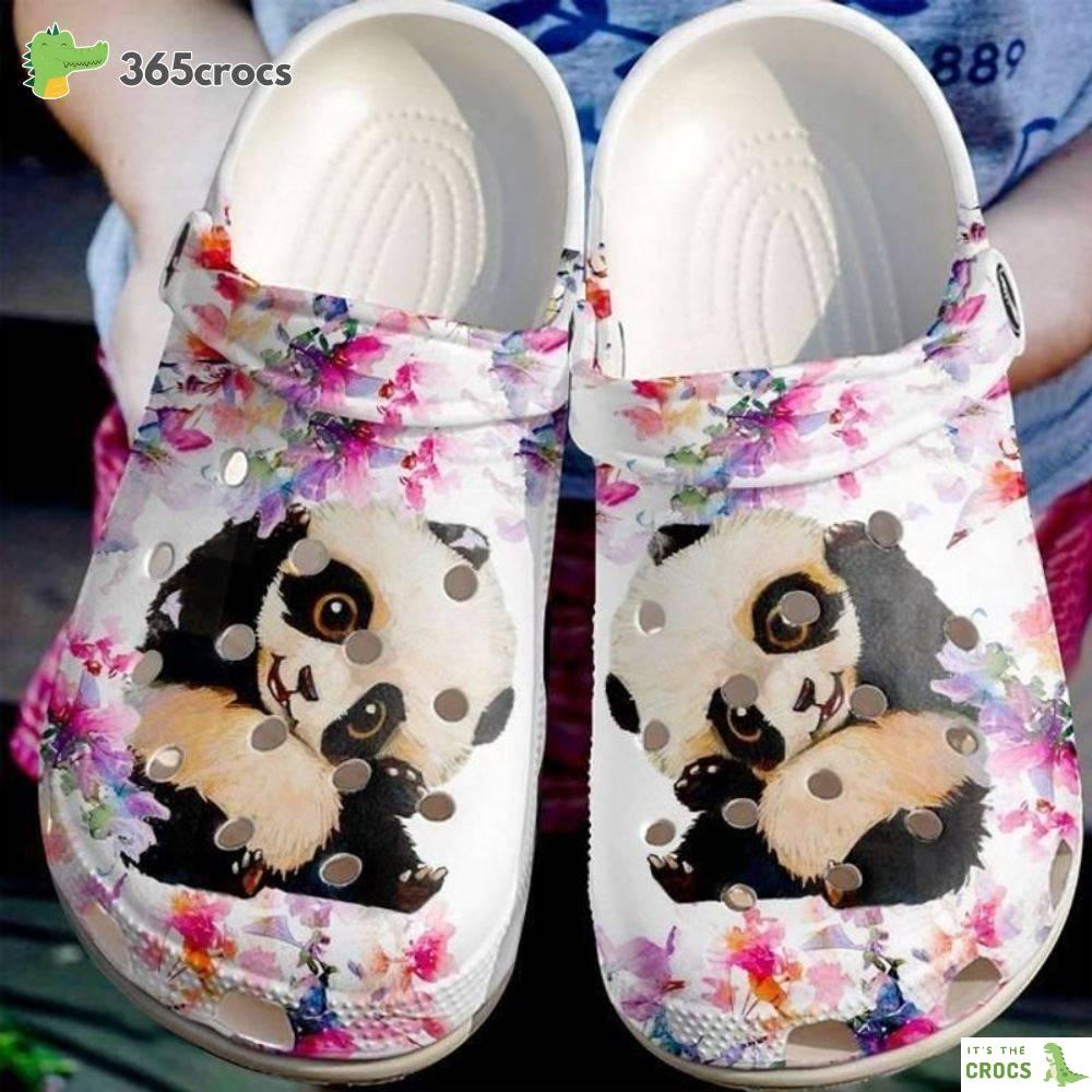 Panda Cute Croc Baby Panda Lovers Valentines Day Crocs Clog Shoes