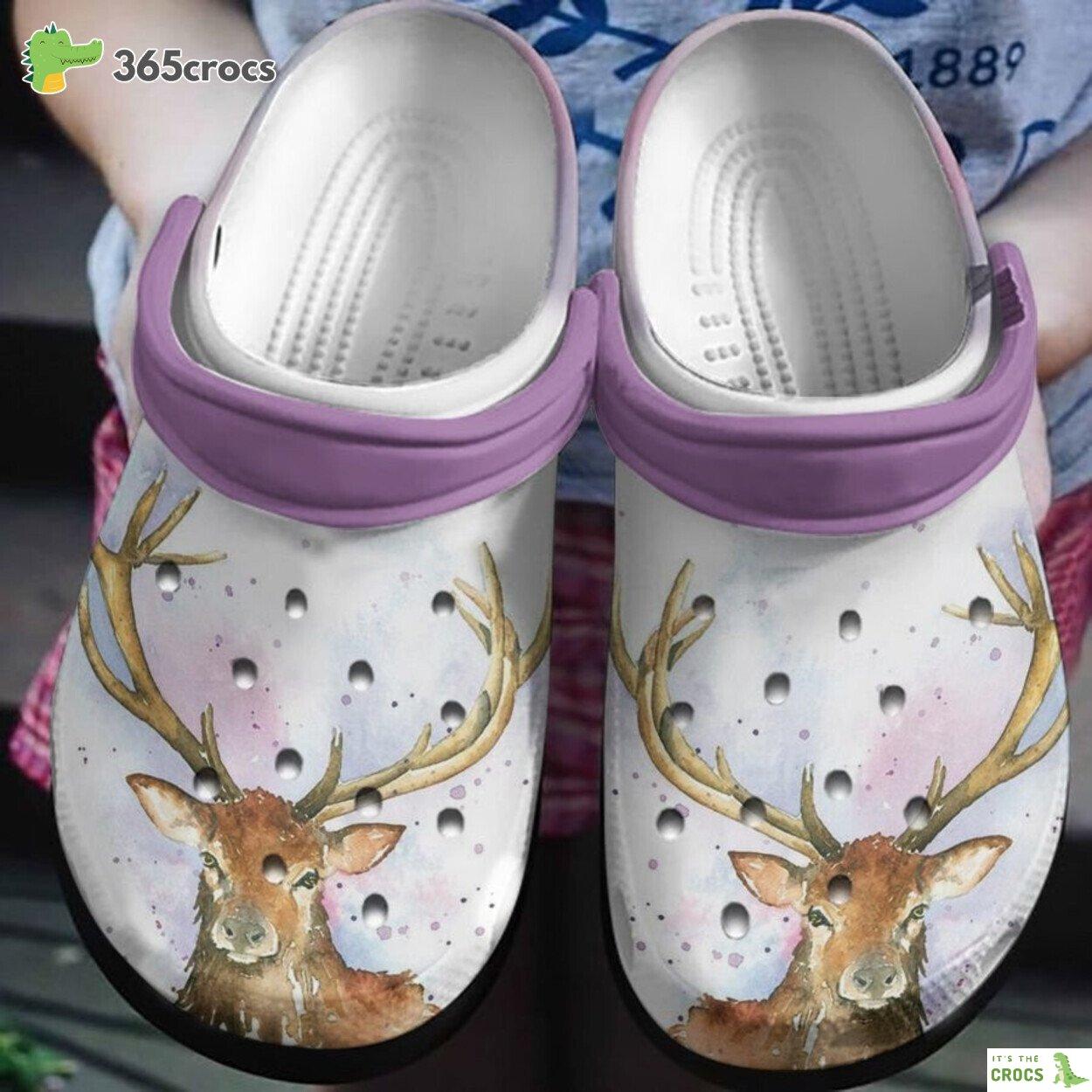 Paradise Of Deer Shoes clogs Birthday Thanksgiving Gift For Women Girl
