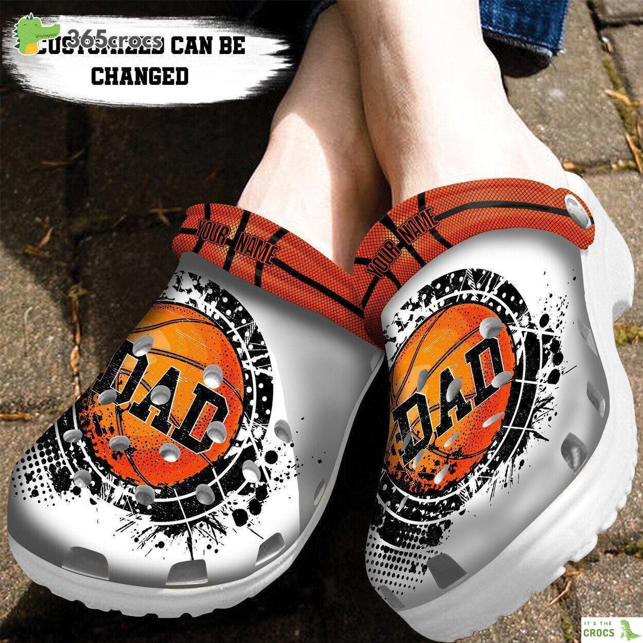 Personalized Basketball Dad Clog Shoes Fathers Custom