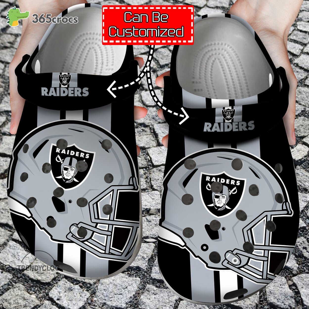 Personalized Los Angeles Raiders Baseball Team Crocs Clog Custom Name Shoes