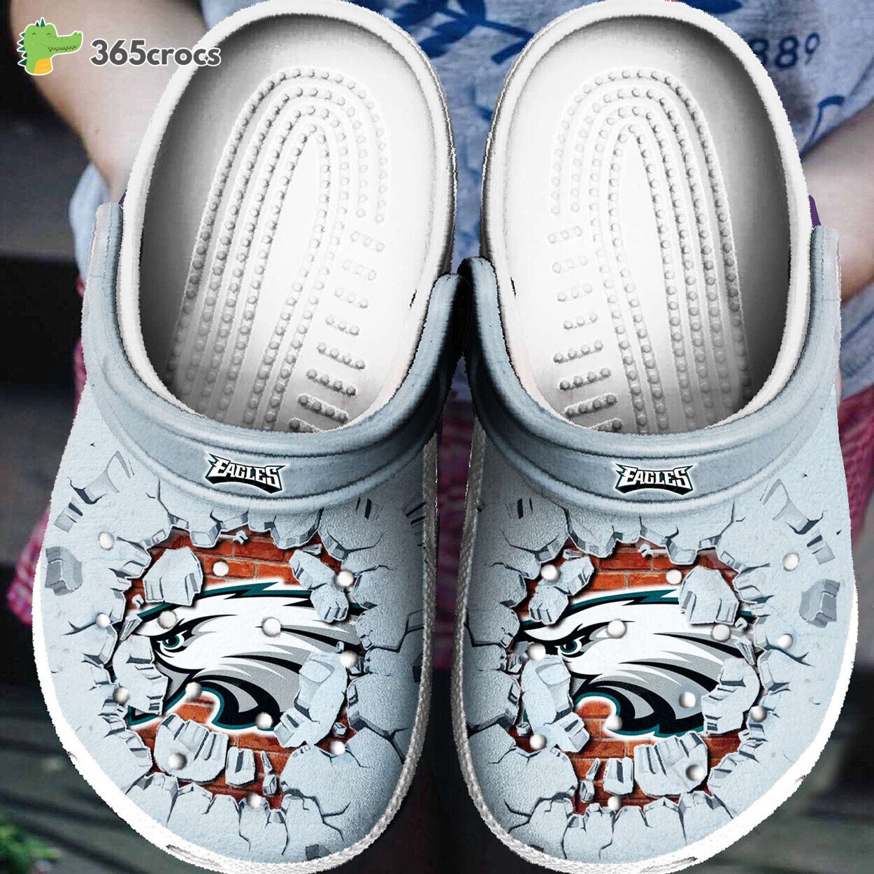 Philadelphia Eagles Tide Football Spirit Custom Name Designed Premium Clog Shoes