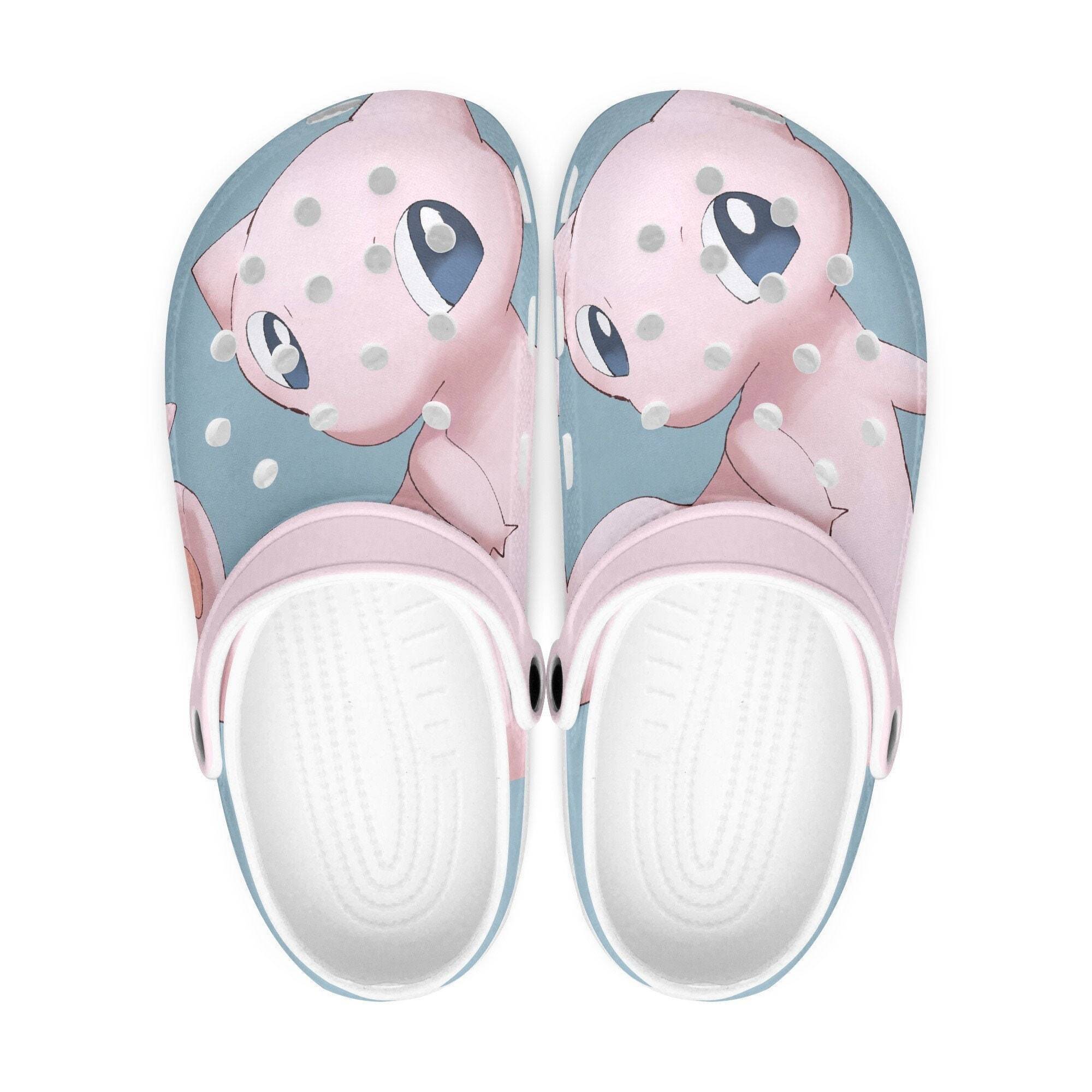 Pokemon Clogs, Mew, Flip Flops. Birthday Gift. Custom Clogs For Men, Women And Kids