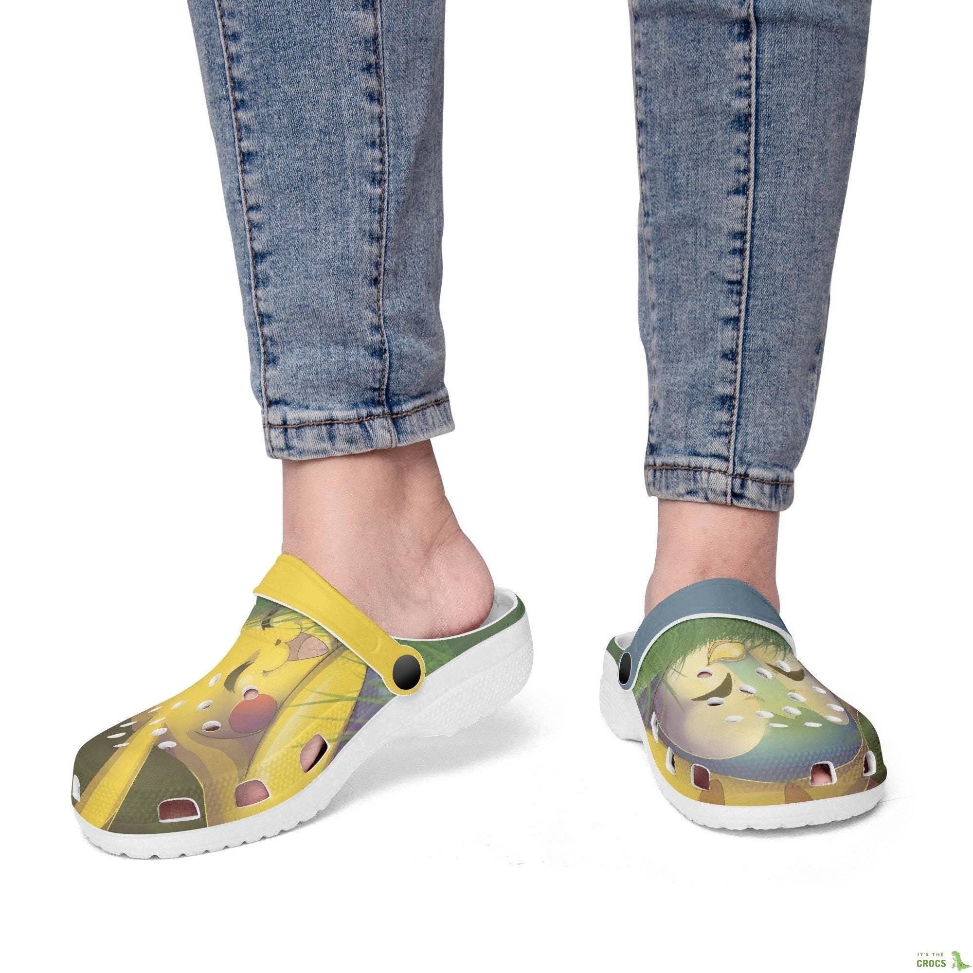 Pokemon Clogs, Pikachu, Women And Kids, Flip Flops. Birthday Gift. Custom Clogs For Men, Slippers