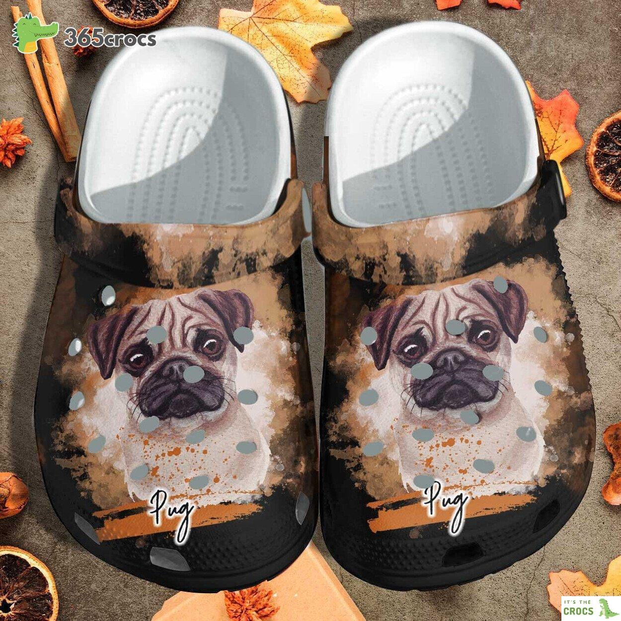 Pug Dog Dad Cute Funny Shoes clogs Gifts For Mothers Day 2022